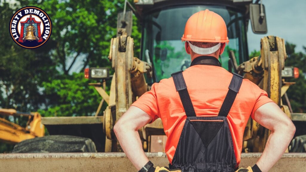 demolition contractor at work