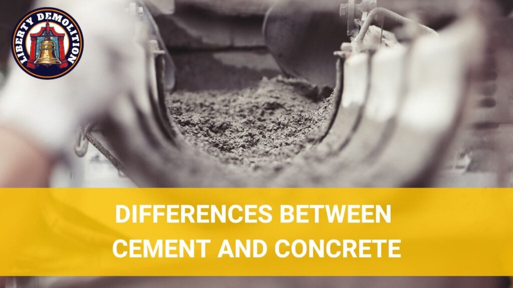 differences between cement and concrete