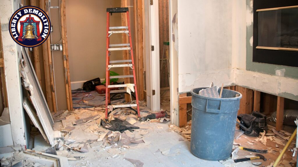 interior demolition debris handling