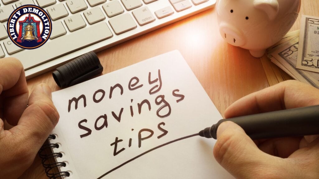 house demolition money saving tips