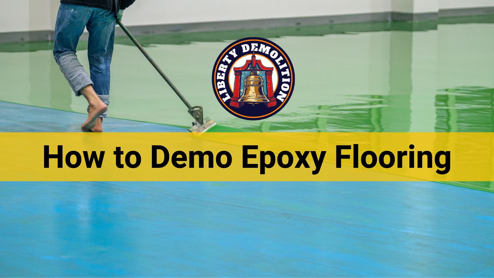 how to demo epoxy flooring