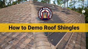 how to demo roof shingles