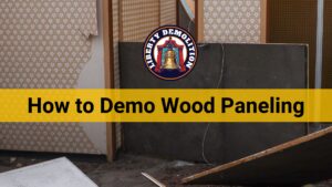 how to demo wood paneling